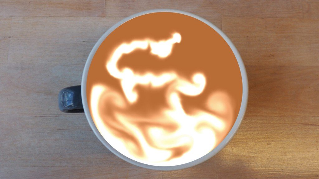PoseCafé — latte art generated by hand movement at the SAT Café